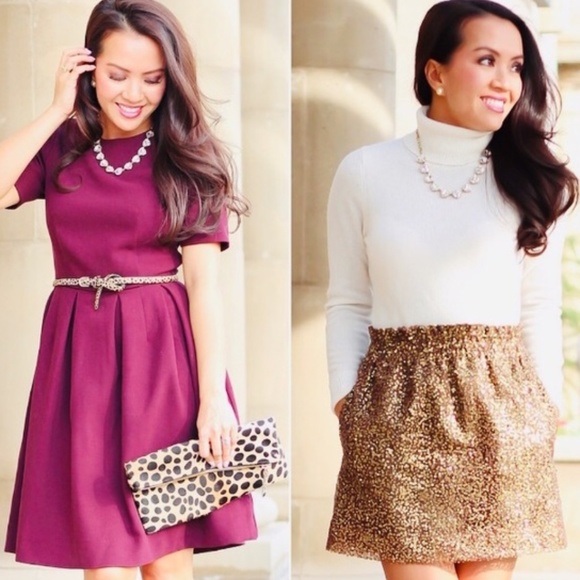 Stella & Dot | Sparkling Peach+Vintage Gold Crystal Jeweled Statement Ne… - Picture 5 of 8